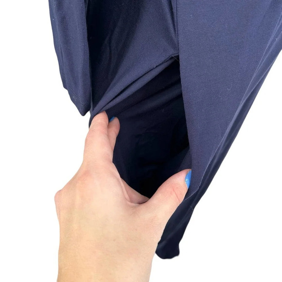 Boden Isla Wrap Jumpsuit Navy Blue / Red Size US 8R - Picture 6 of 10